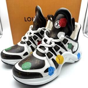 Women's Louis Vuitton LV X Yayoi Kusama Archlight Sneakers White Paint 9/39.5